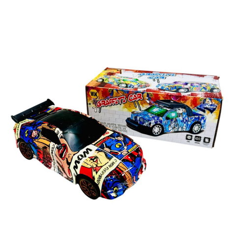 Masinute si vehicule - Mașina cu sunete si lumini Graffiti Car, 23×12×9cm, +3ani,  