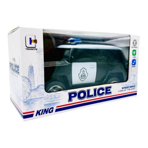 Masina de politie cu sunete si lumini, 23×12×10cm, +3ani,   [3]
