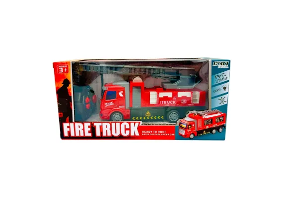 Masinute si vehicule - Masina de pompieri cu radiocomanda, Fire Truck, 27×13×11cm, acumulator inclus, +3ani,  