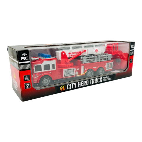 Masina de Pompieri RC City Hero Truck cu Telecomanda, Lumini si Sunete, 37 cm  [2]