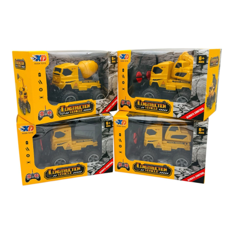 Masinuta RC Vehicul de Constructie cu Telecomanda, Modele Excavator, Betoniera, Basculanta, 19 cm  [1]