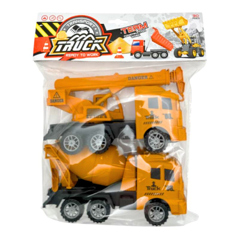 Masinute jucarie santier – set colorat din plastic, vehicule de jucarie, Calitate Superioara,  [7]