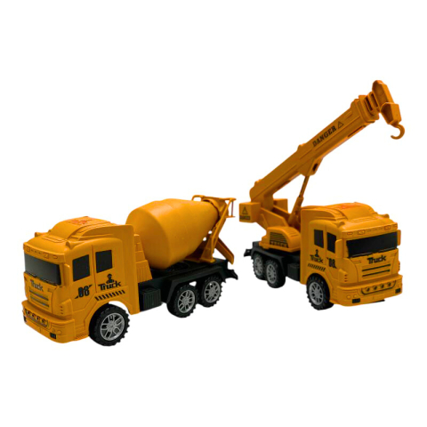Masinute jucarie santier – set colorat din plastic, vehicule de jucarie, Calitate Superioara,  [6]