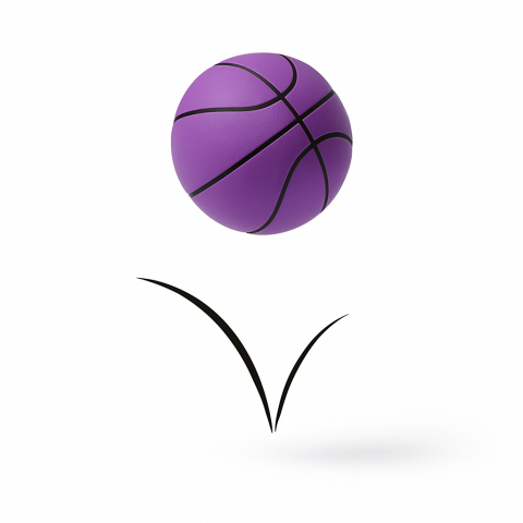 mingi Bouncy Ball tip baschet, anti-stres, saritura mare, culori mixte [1]