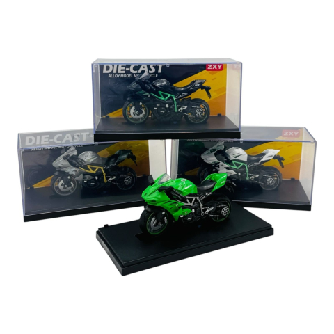 Motocicletă Metalică 1:14 cu Cutie de Expunere – Modele și Culori Variate, 18×9.5×7.5cm  [3]