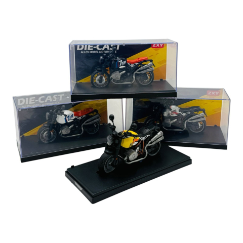 Motocicletă Metalică 1:14 cu Cutie de Expunere – Modele și Culori Variate, 18×9.5×7.5cm  [3]