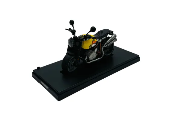 Masinute si vehicule - Motocicletă Metalică 1:14 cu Cutie de Expunere – Modele și Culori Variate, 18×9.5×7.5cm 