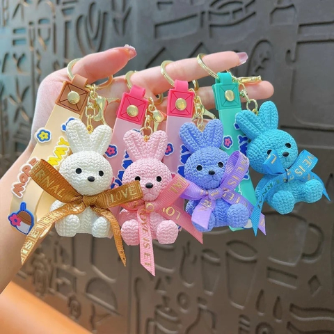 Pachet Avantajos – 60 Brelocuri Figurină Multicolore, Accesorii pentru Geantă/Chei, Modele Diverse,  [6]