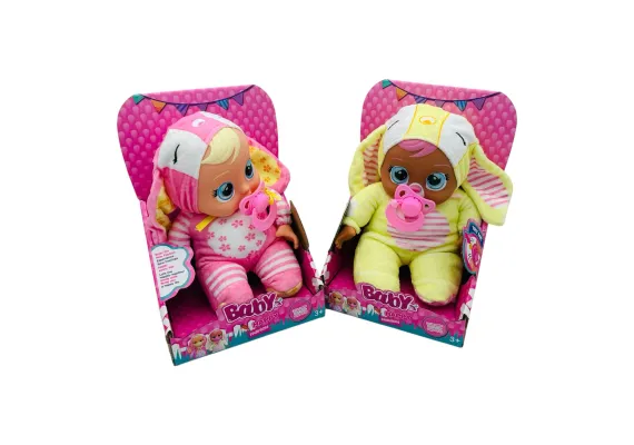 Bebelusi - Papusa Bebe Dragalasa cu Costum de Iepuras, Accesorii si Functie de Plans 