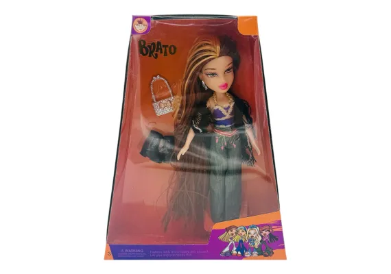 Jucarii, Copii & Bebe - Papusa Fashion Diva Boho Style cu Accesorii, Tinuta Eleganta si Par Lung 