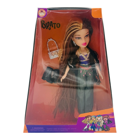 Papusa Fashion Diva Boho Style cu Accesorii, Tinuta Eleganta si Par Lung  [1]