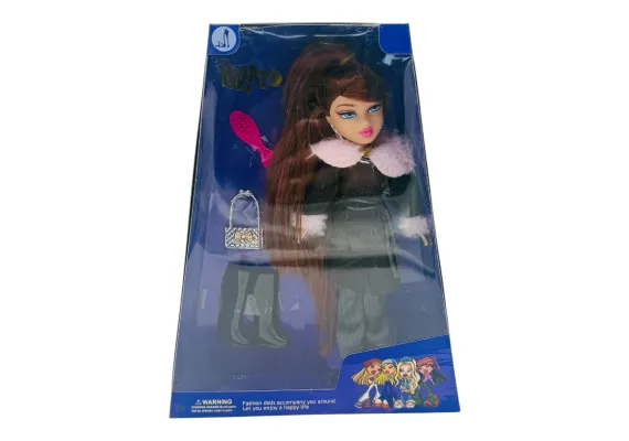 Jucarii, Copii & Bebe - Papusa Fashion Diva Winter Glam cu Accesorii, Tinuta Eleganta si Blanita 