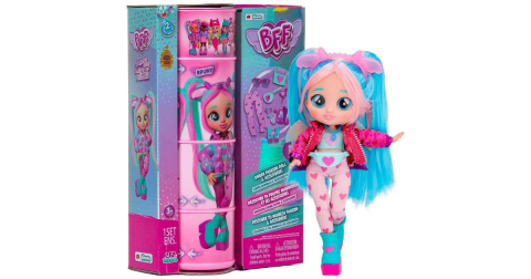 Papusa Stilata cu Garderoba Glam si Accesorii Colorate  [1]