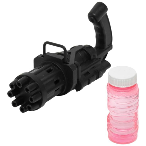 Pistol Baloane Copii Tip Mitraliera – Bubble Blaster Electric, aproximativ 14-15cm, 8 Tuburi, Varsta 3+,  [2]