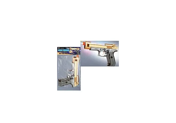 Arme de jucarie - Pistol de jucarie cu sunete și lumini, culori metalice aprox 20cm, 