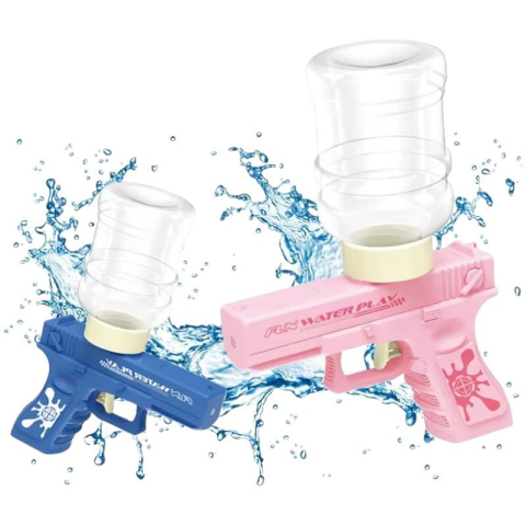 Pistol Electric cu Apa pentru Copii, Rezervor Mare, Incarcare USB, Raza 7-8m, Culori Combinate,  [1]