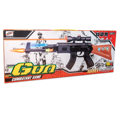 Pusca de jucarie Gun Combat Game, cu sunete si lumini, 56×22×4.5cm, +3ani,   [3]