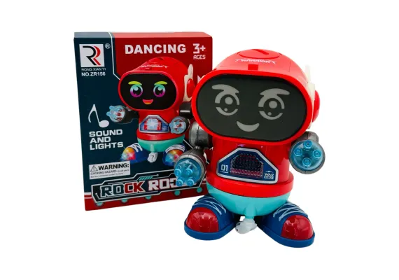 Jucarii, Copii & Bebe - Robot de Roca Interactiv cu Lumini si Sunete - Dans si Distractie pentru Copii 
