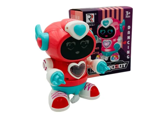 Jucarii, Copii & Bebe - Rock Robot Fetita cu Sunete si Lumini - Distractie si Dans pentru Copii, 15.5×12cm 