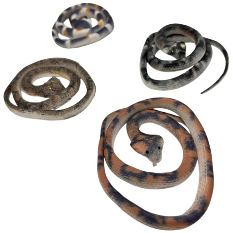 Sarpe de jucarie realist din cauciuc flexibil – Figurina decorativa cu aspect natural pentru joaca, colectie sau farse,  [1]