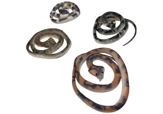 Baieti - Sarpe de jucarie realist din cauciuc flexibil – Figurina decorativa cu aspect natural pentru joaca, colectie sau farse, 