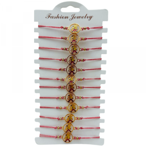 Set  12 bratari Martisor Cosar norocos, cu margele si snur reglabil [2]