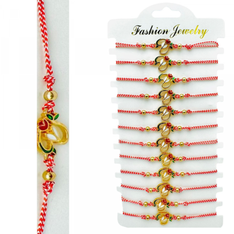 Martisor Bratara - Set 12 Bratari reglabile Martisor, Ghiocel Norocos, model 2025