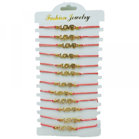 Set 12 Bratari reglabile Martisor, LOVE, model 2025 [2]