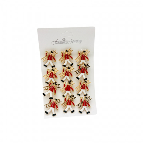 Set 12 brose Martisor, Cosar norocos rosu, editie 2025 [1]
