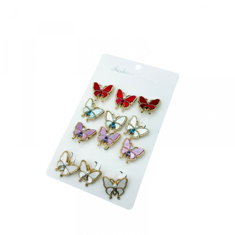 Set 12 brose Martisor, Fluturi dragalasi diverse culori, editie 2025 [2]
