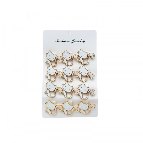 Set 12 brose Martisor, Pisicuta dragalasa alba, editie 2025 [1]
