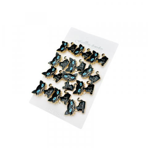 Set 12 brose Martisor, Pisicuta dragalasa neagra, editie 2025 [2]