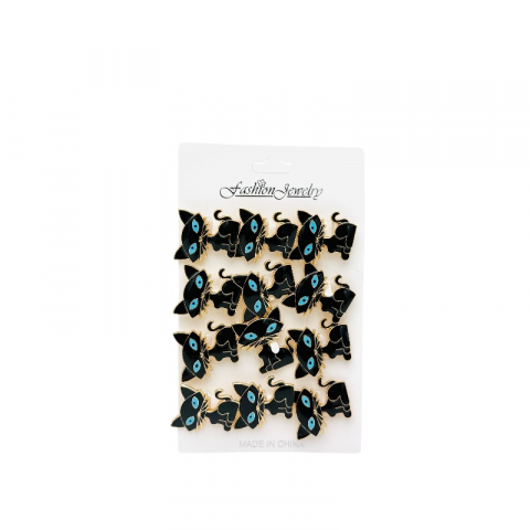 Set 12 brose Martisor, Pisicuta dragalasa neagra, editie 2025 [1]