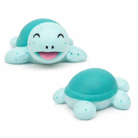 Jucarii antistres si senzoriale - Set 12 Squishy Țestoasă Albastră Antistres, 15 cm - Jucării Moi și Relaxante pentru Copii