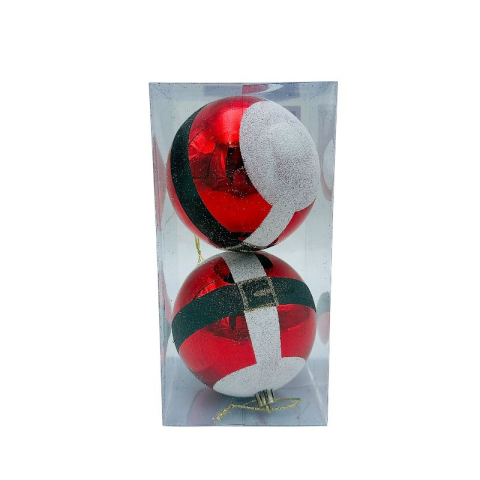 Globuri - Set 2 globuri de Craciun pentru brad – 19.5x9.5x9.5cm, 
