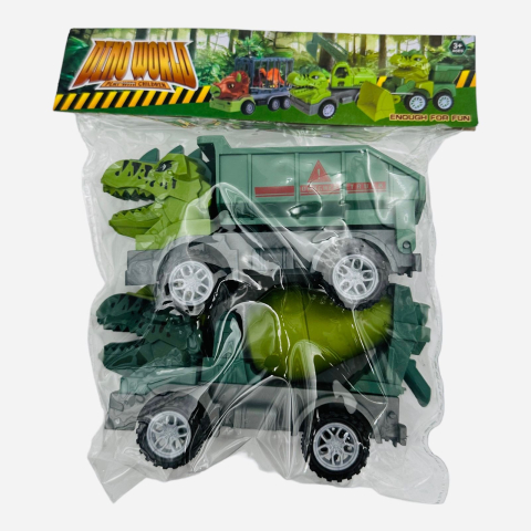Set 2 masinute Dino Truck, 26×22.5×7cm, +3ani,   [1]