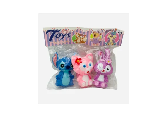 Bebelusi - Set 3 jucarii chitaitoare pentru bebelusi si copii mici, 20×23cm, multicolor, +3ani, 