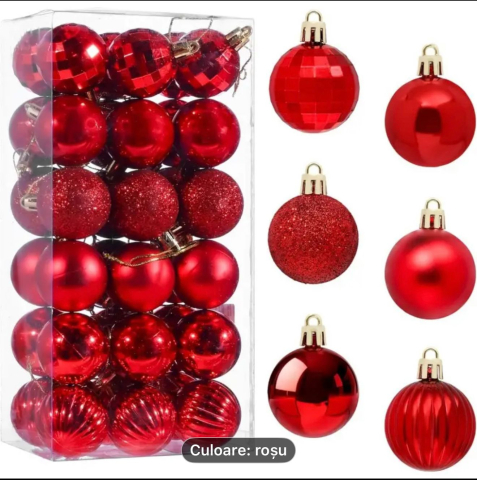 Set 36 globuri de Craciun pentru brad – 22x11x8cm [2]