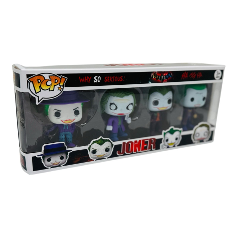 Set 4 Figurine Clovni Răufăcători cu Expresii Diferite, Multicolor, 37×15×7 cm, Jucării de Acțiune pentru Copii,  [1]