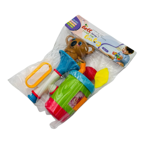 Set 4 Jucării Zornăitoare pentru Bebeluși – Colorate, Atractive și Sigure  [4]