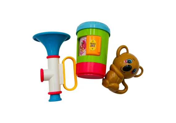 Bebelusi - Set 4 Jucării Zornăitoare pentru Bebeluși – Colorate, Atractive și Sigure 
