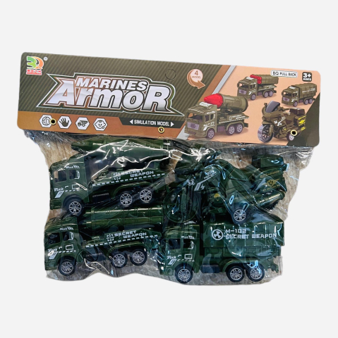 Set 4 vehicule militare, Marine Armor, 28.5×22×5cm, +3ani,   [2]