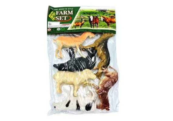 Baieti - Set 6 animale domestice, multicolor, 