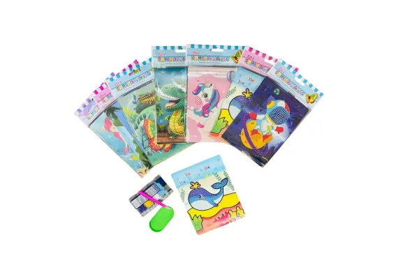 Bebelusi - Set complet pentru pictura cu pietricele, diverse modele, multicolor, 