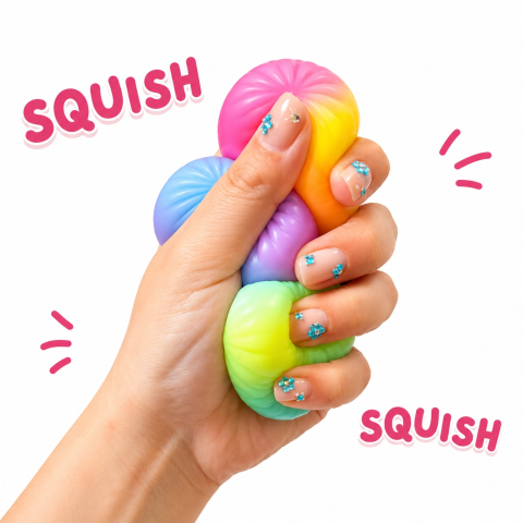 Set de 3 Squishy Galuscute Antistres Slow Rising 5cm, Culori Pastel Aleatorii [3]