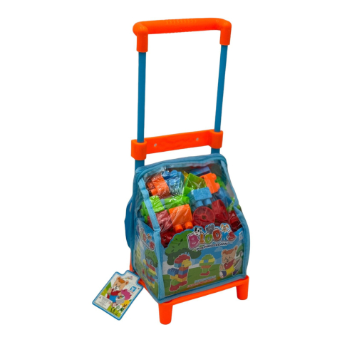 Set de constructie pentru copii, in Troller, 28×15×11cm, +3ani,   [2]