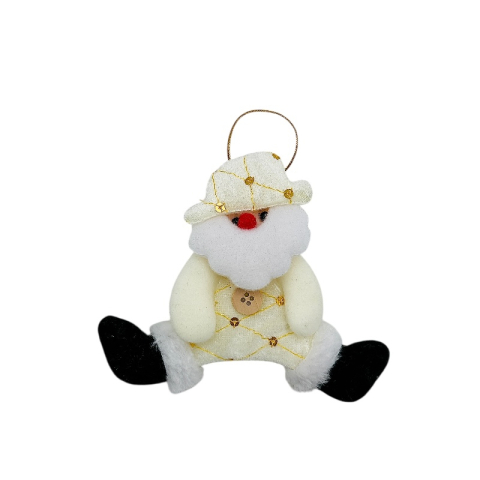 Set 3 decoratiuni agatatoare pentru brad Craciun Mos Craciun, Ren si Om de Zapada – 14x13 cm [2]