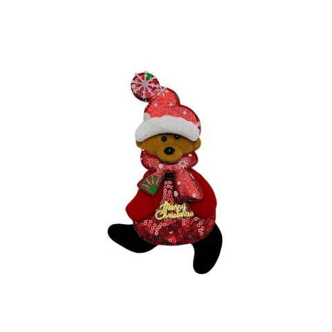 Set 3 decoratiuni agatatoare pentru brad Craciun Mos Craciun, Ren si Om de Zapada – 17x8 cm [3]