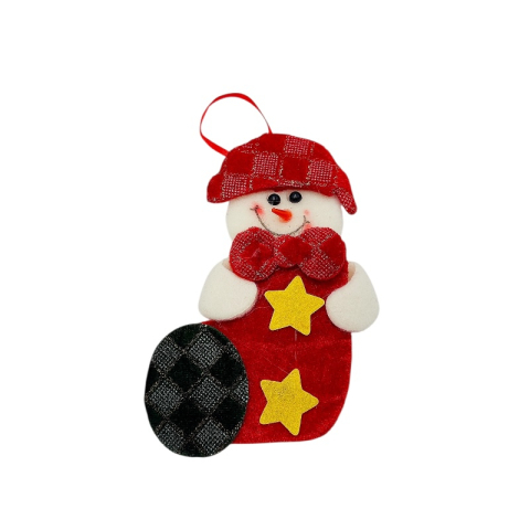 Set 3 decoratiuni agatatoare pentru brad Craciun Mos Craciun, Ren si Om de Zapada – 18x10cm [2]