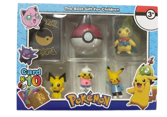 Jucarii, Copii & Bebe - Set figurine cu bila si cartonase de colectie, 26×20.5×7.5cm, +3ani,  